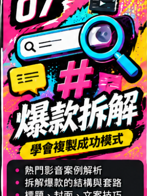 douyin_course_07 第 07 堂|爆款拆解:學會複製成功的內容結構